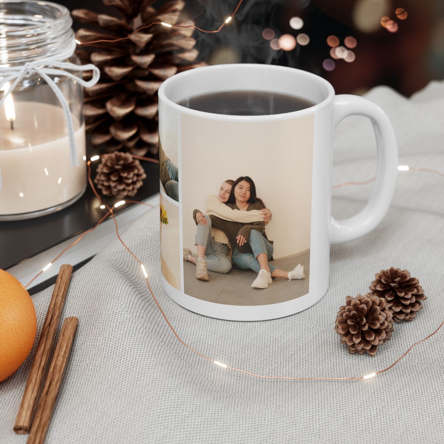 Girlfriend, Photos, Customizable - Ceramic Mug, (11oz, 15oz) - 10963