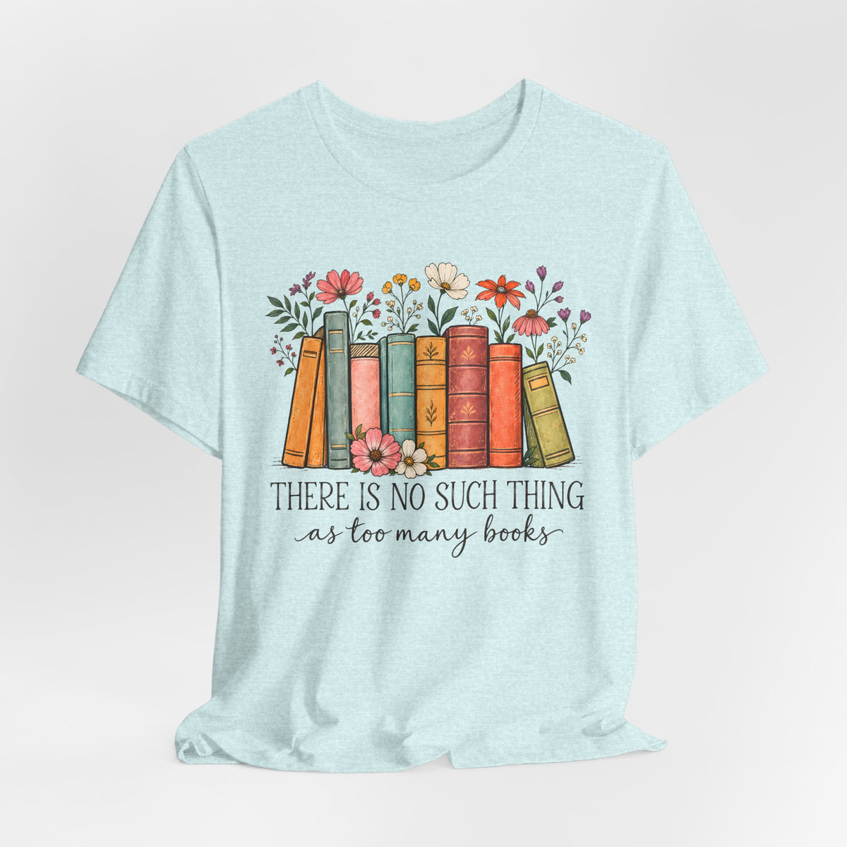 Book Lover T-Shirt,  Vintage Floral Bookshelf Tee - 14524