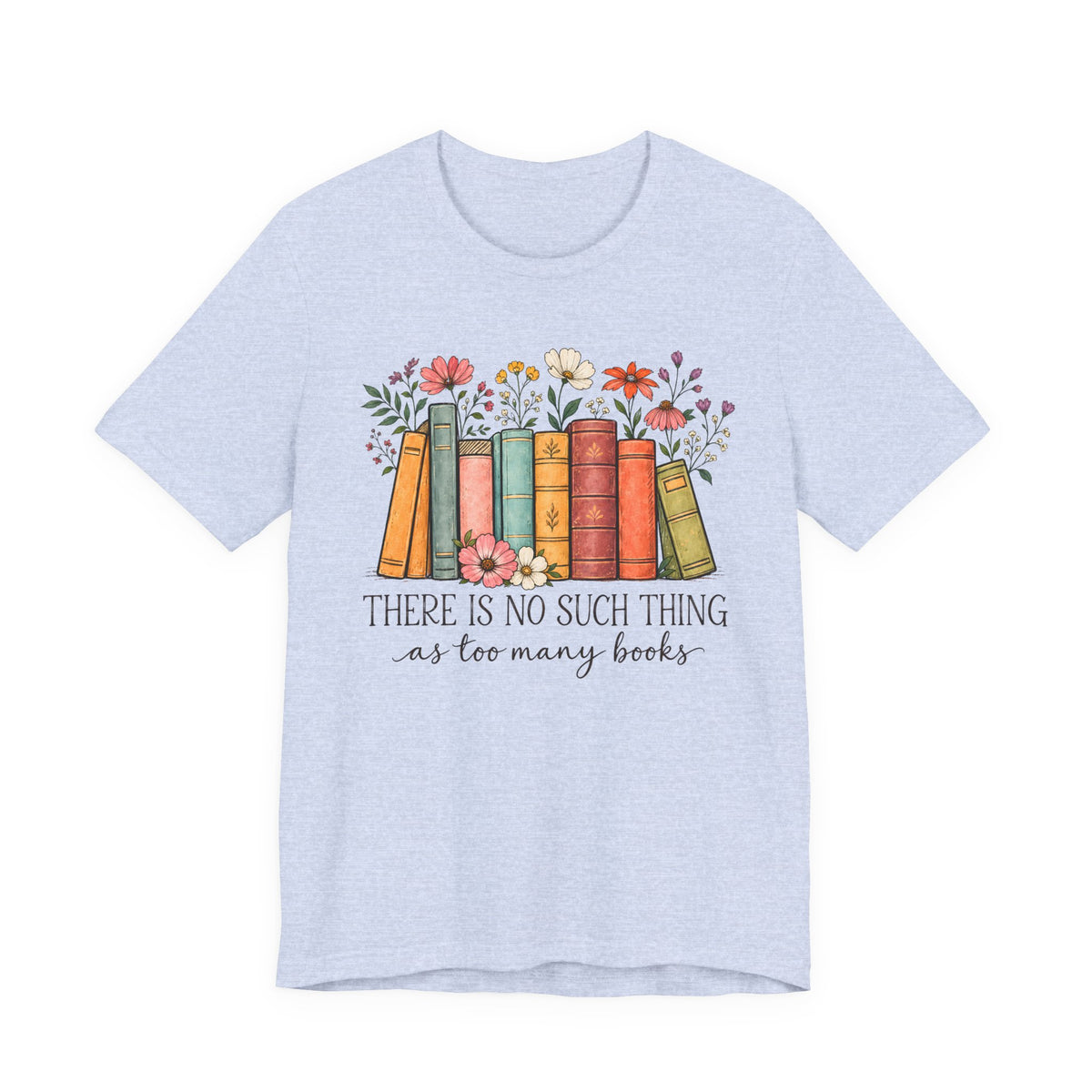 Book Lover T-Shirt,  Vintage Floral Bookshelf Tee - 14524