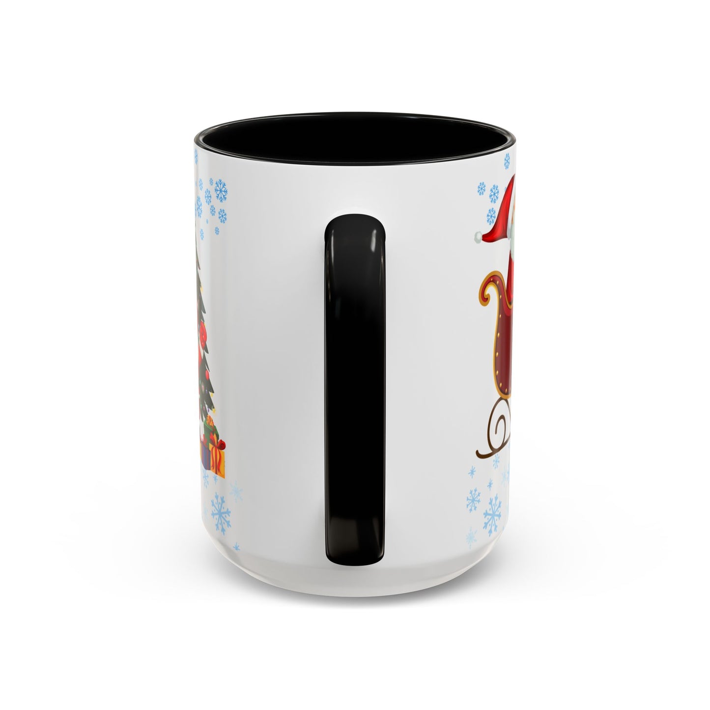 Christmas Letter M for Megan, Customizable - Accent Coffee Mug (11, 15oz)