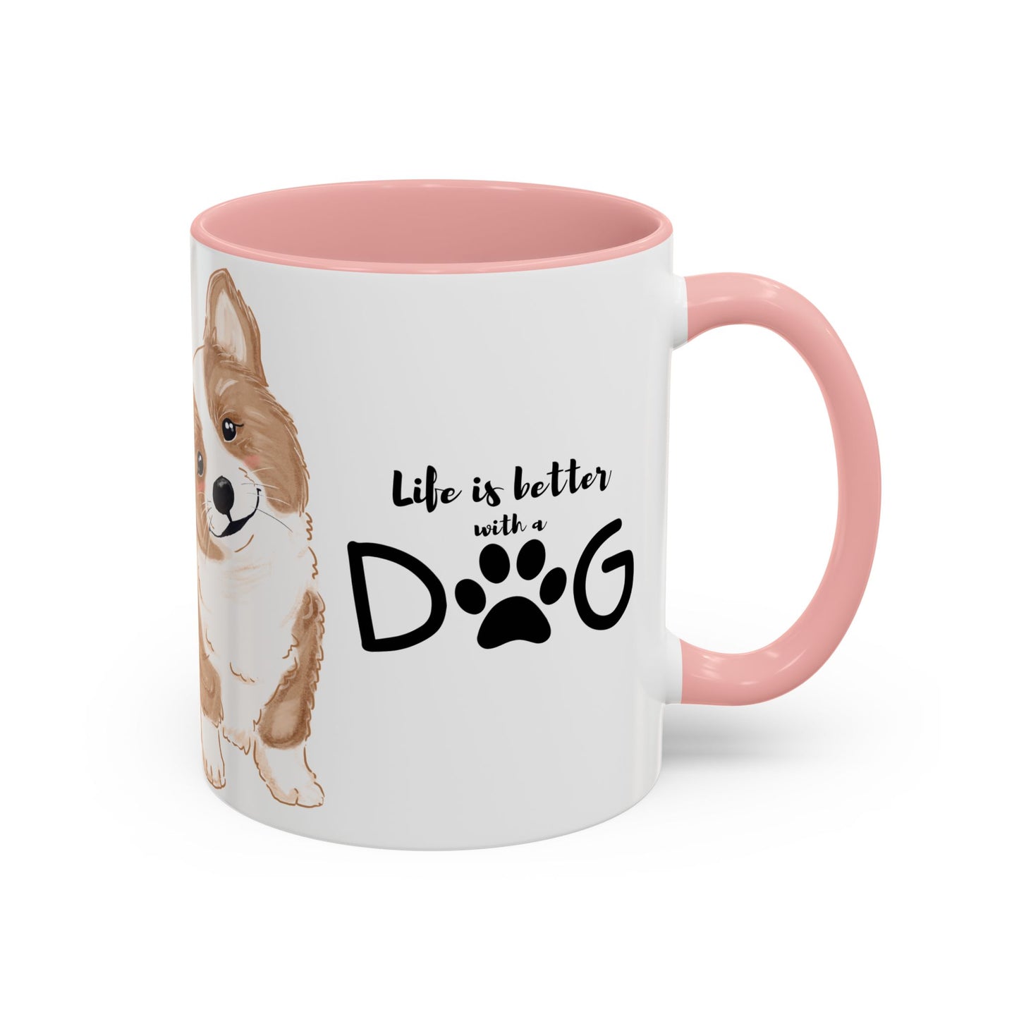 Did You Know There Are 300 Words For Love in Canine? -  Accent Coffee Mug (11, 15oz)