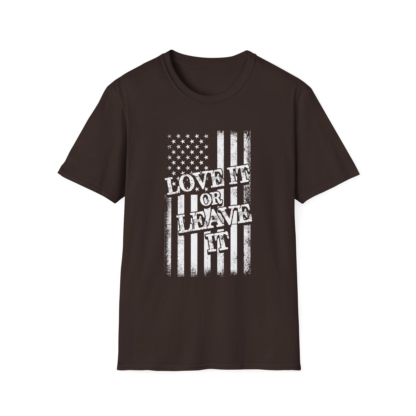 Patriotic T-Shirt: Love It or Leave It, Unisex Tee for Independence Day, Casual Wear, Gift for Veterans, Everyday Comfort - 13520