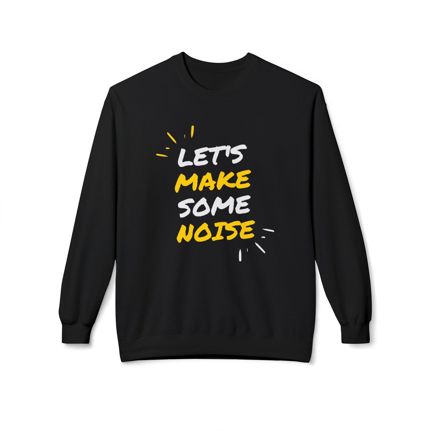 Music, Let's Make Some Noise - Unisex Midweight Softstyle Fleece Crewneck Sweatshirt - 11249