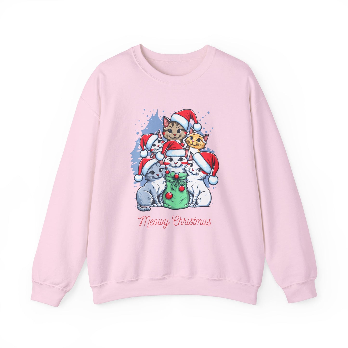 Merry Christmas, Cats - Unisex Heavy Blend™ Crewneck Sweatshirt