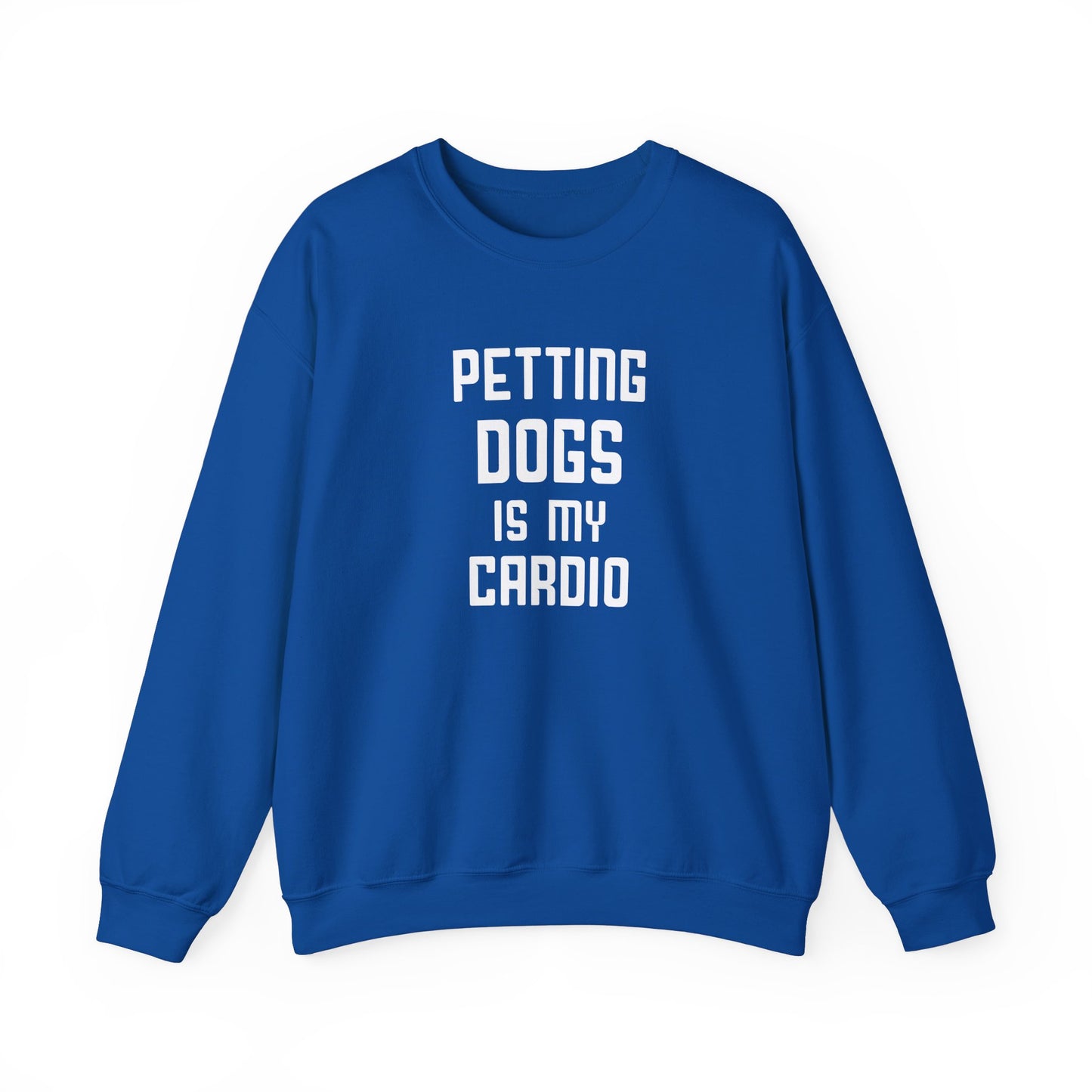 Petting Dog is My Cardio - Unisex Heavy Blend™ Crewneck Sweatshirt