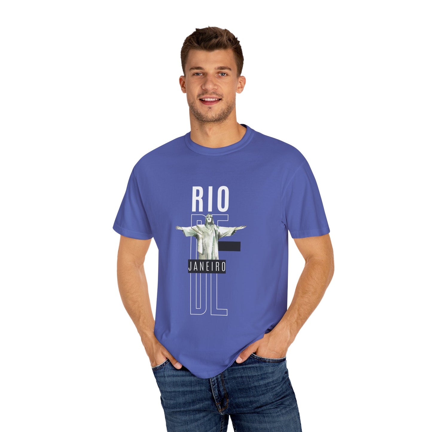 Rio de Janeiro Unisex Garment-Dyed T-Shirt - 12049