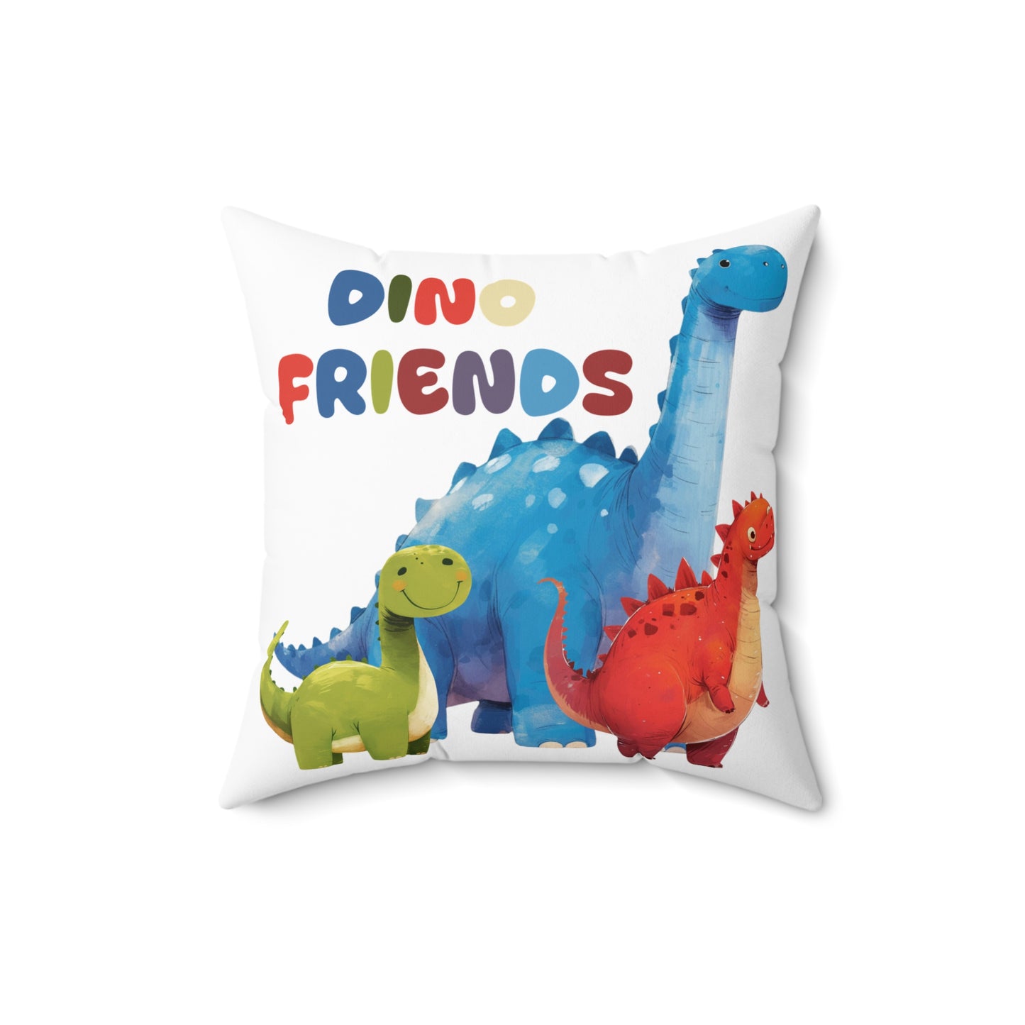 Kids: Dino Friends in Gobi - Spun Polyester Square Pillow