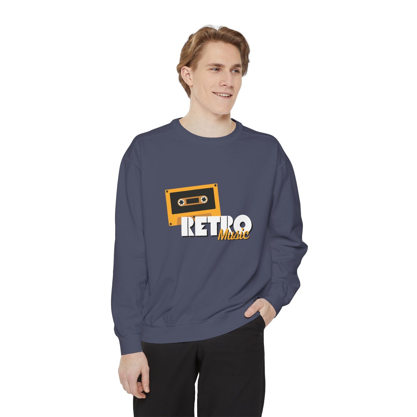 Retro Music - Unisex Garment-Dyed Sweatshirt - 10604