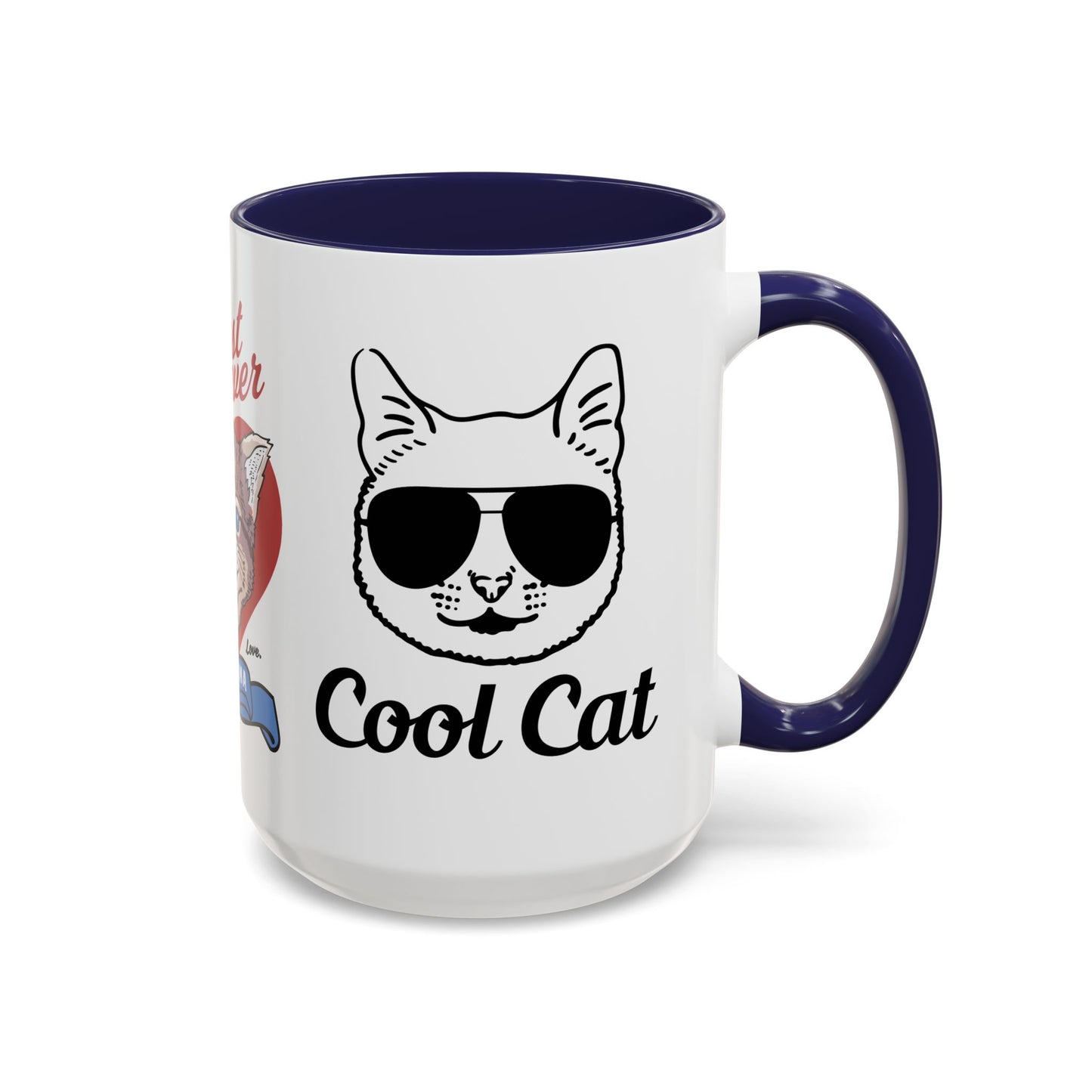 Best Ever Cat Mama - Accent Coffee Mug (11, 15oz)