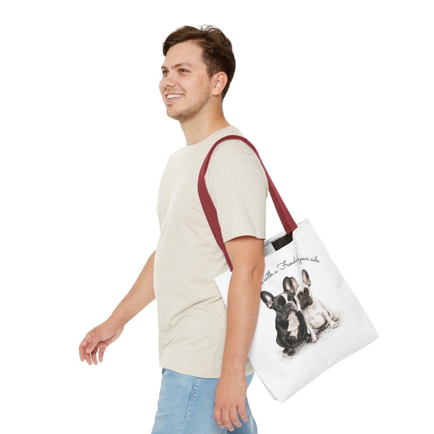 Life is Better With a Frenchie By Your Side. - Tote Bag - 10477