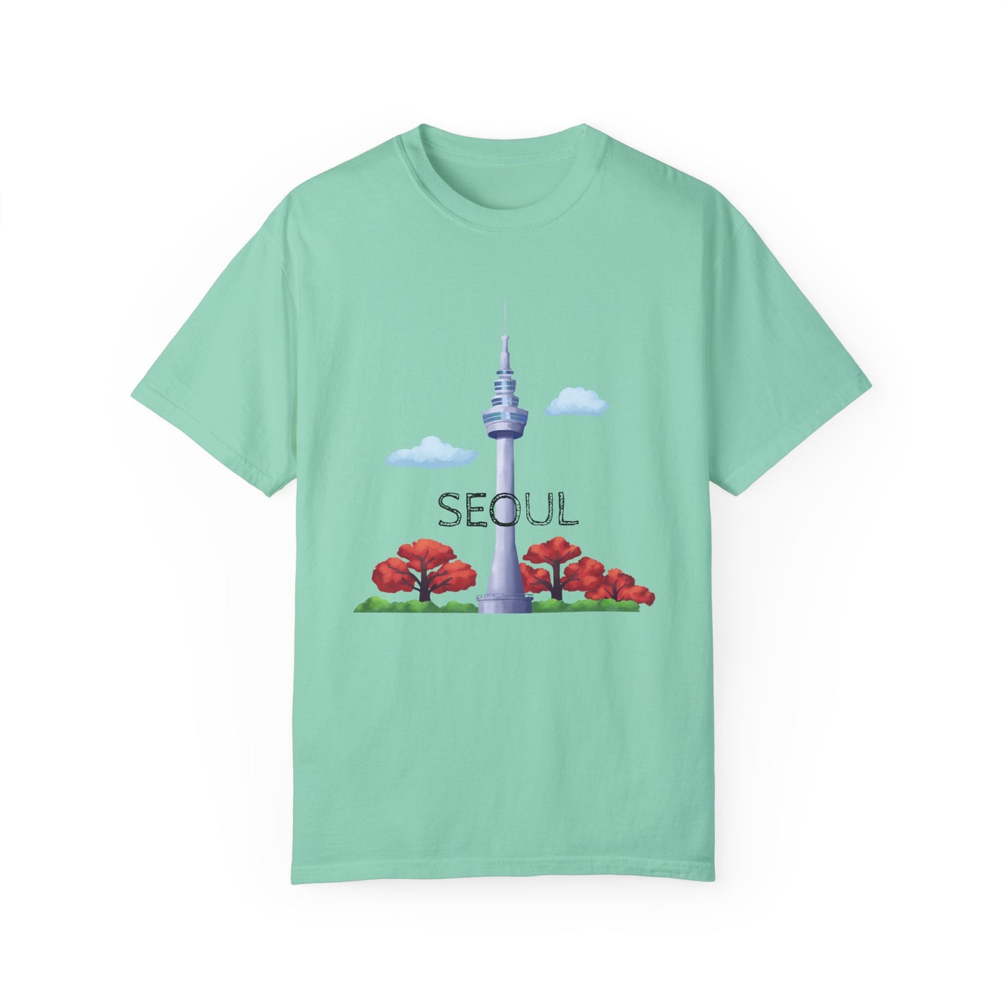 Seoul Skyline Unisex T-Shirt - Casual Travel Tee - 12046