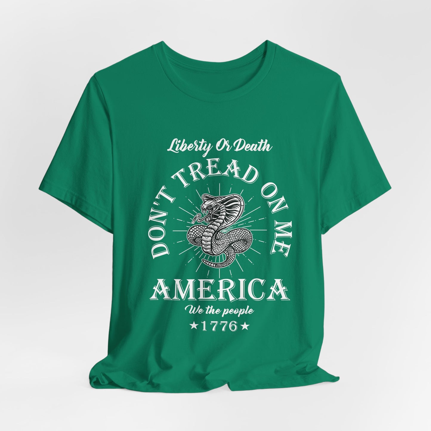 Don't Tread on Me Tee, Unisex Liberty & Death Shirt, Casual Gift, 4th of July Apparel, Patriot T-Shirt - 13656