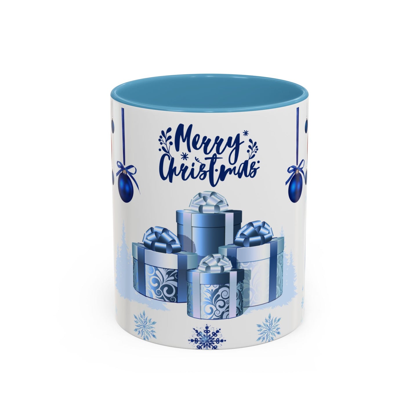 Blue Christmas - Accent Coffee Mug (11, 15oz)