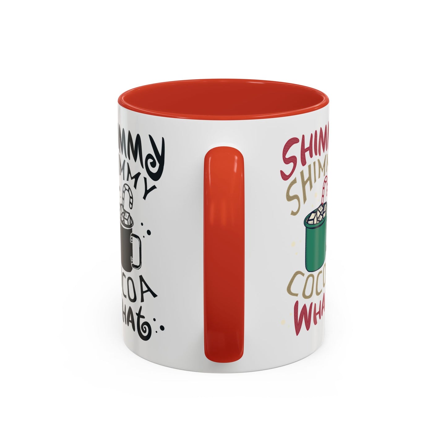 It's Ok To Say Ho Ho! - Accent Coffee Mug (11, 15oz)