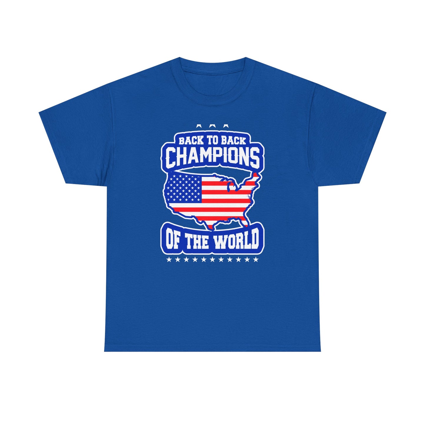 Back-to-Back Champions Unisex Tee | Perfect for Sports Fans, Casual Wear, Gifts, Fourth of July, BBQ Events - 13597