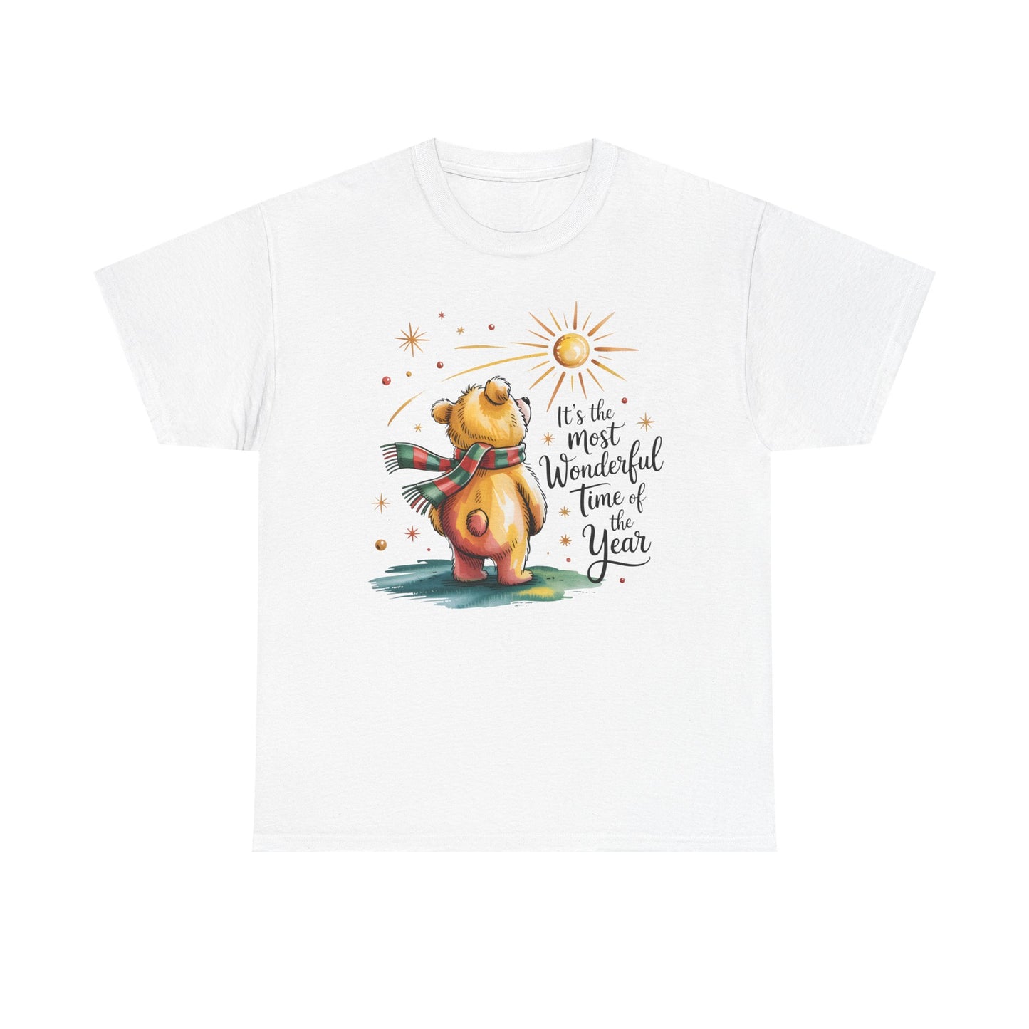 Christmas Bear T-Shirt – “It’s the Most Wonderful Time of the Year” Cute Holiday Gift Tee - 14852