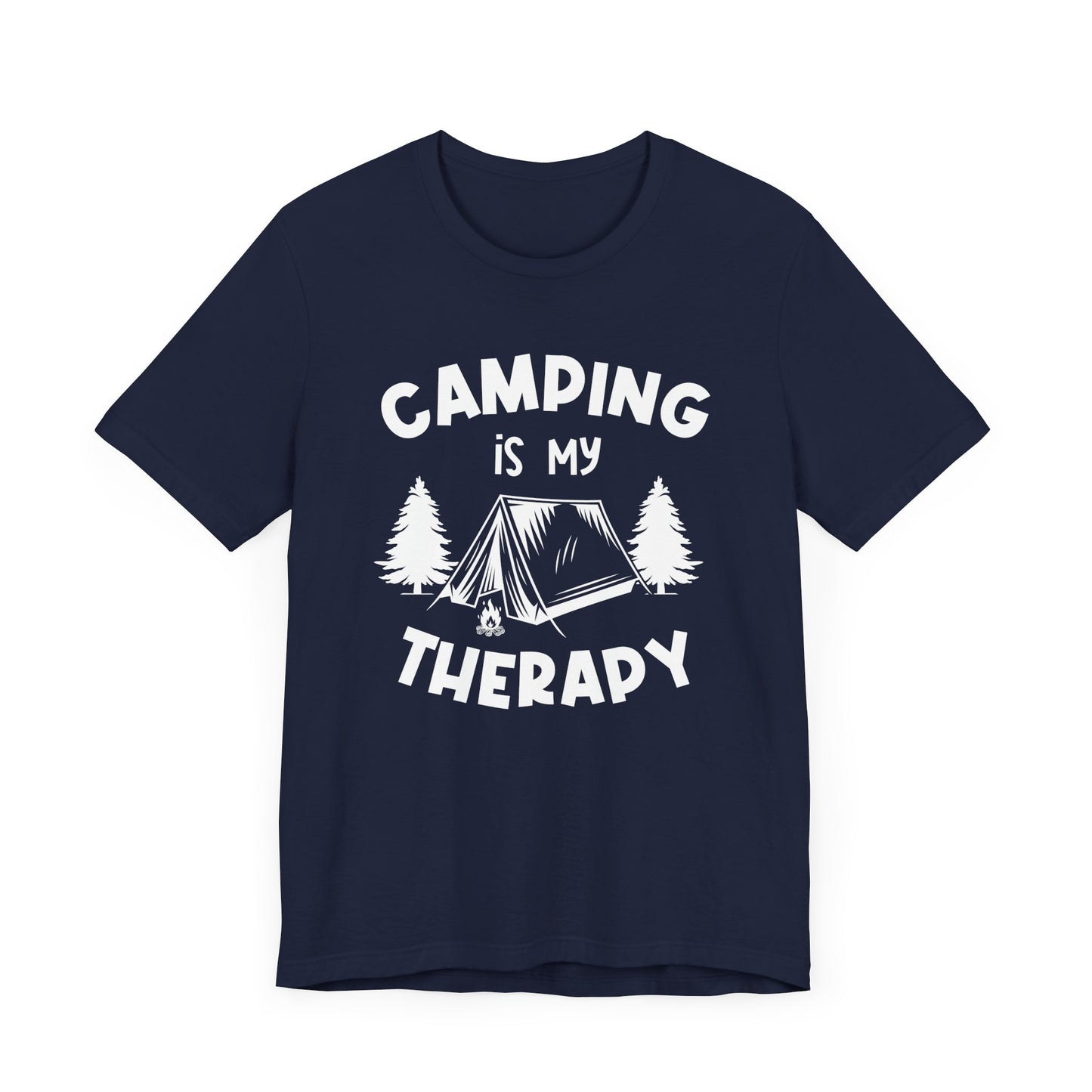 Camping Is My Therapy - Unisex Jersey Short Sleeve Tee - 12648