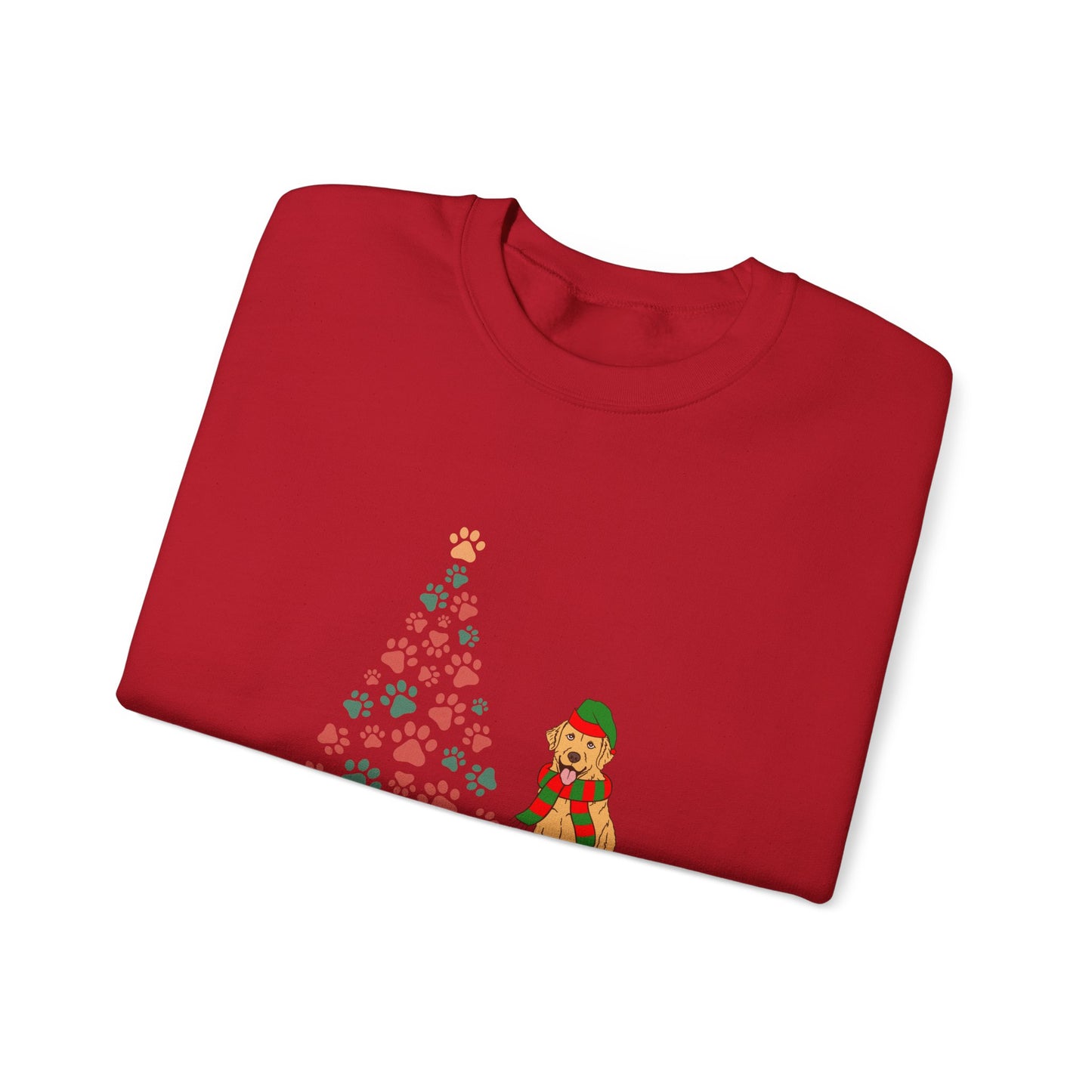 Christmas Tree & Dog - Unisex Heavy Blend™ Crewneck Sweatshirt -10239