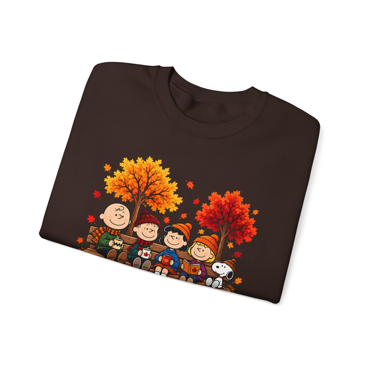 Fall Friends Crewneck Sweatshirt, Cute Autumn Pumpkin Patch Design - 14999