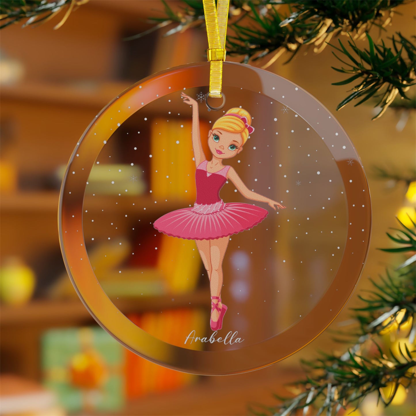 Arabella, Little Ballerina, Customizable, Customizable - Glass Ornaments - 10318