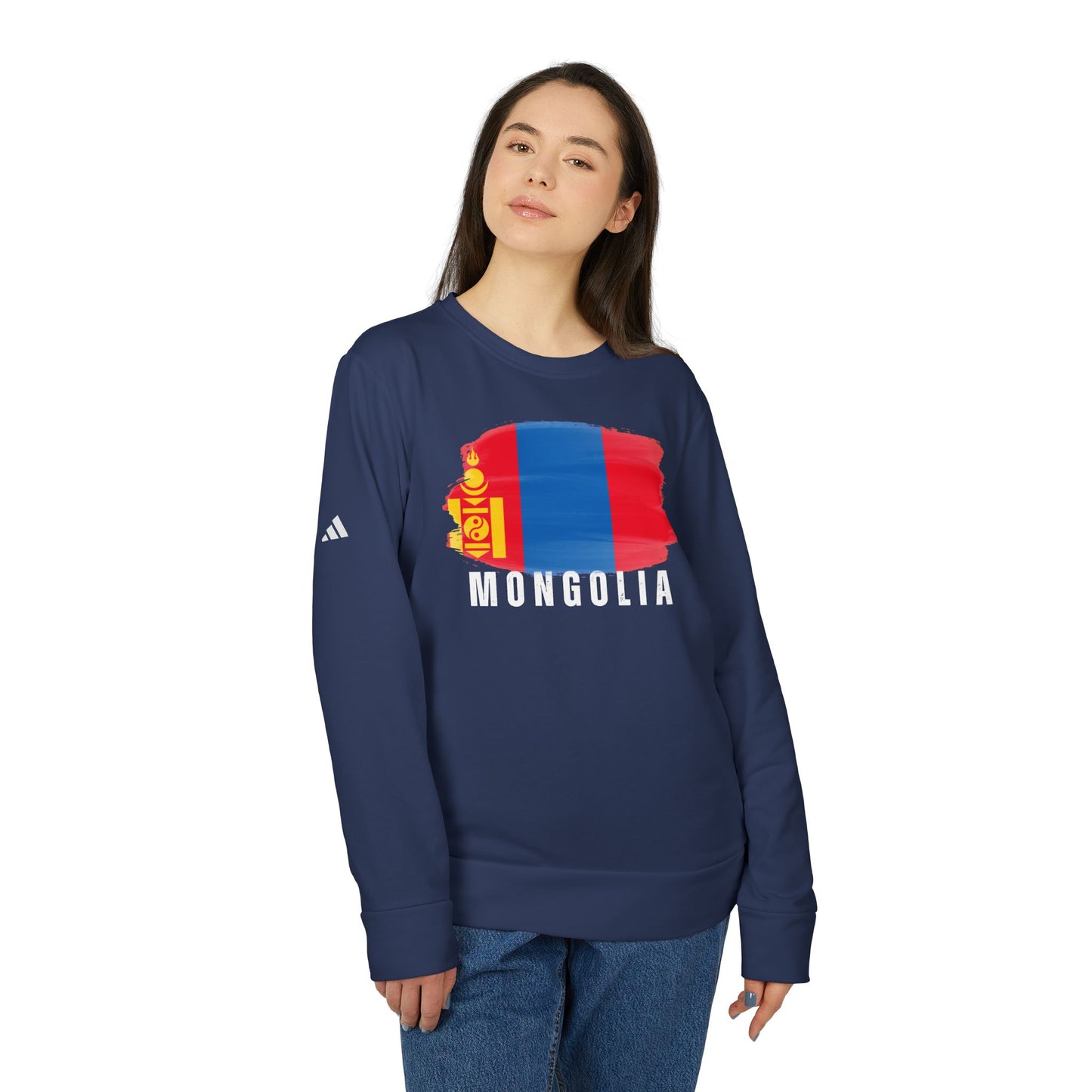 Mongolia - Adidas Unisex Fleece Crewneck Sweatshirt