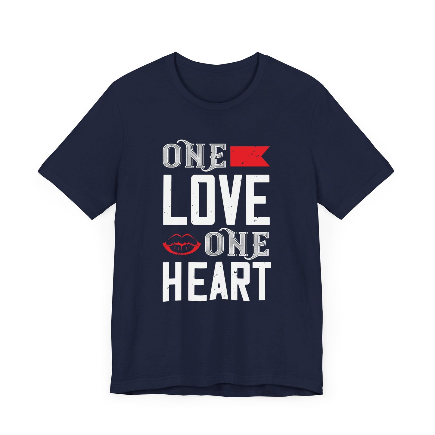 One Love One Heart - Unisex Jersey Short Sleeve Tee