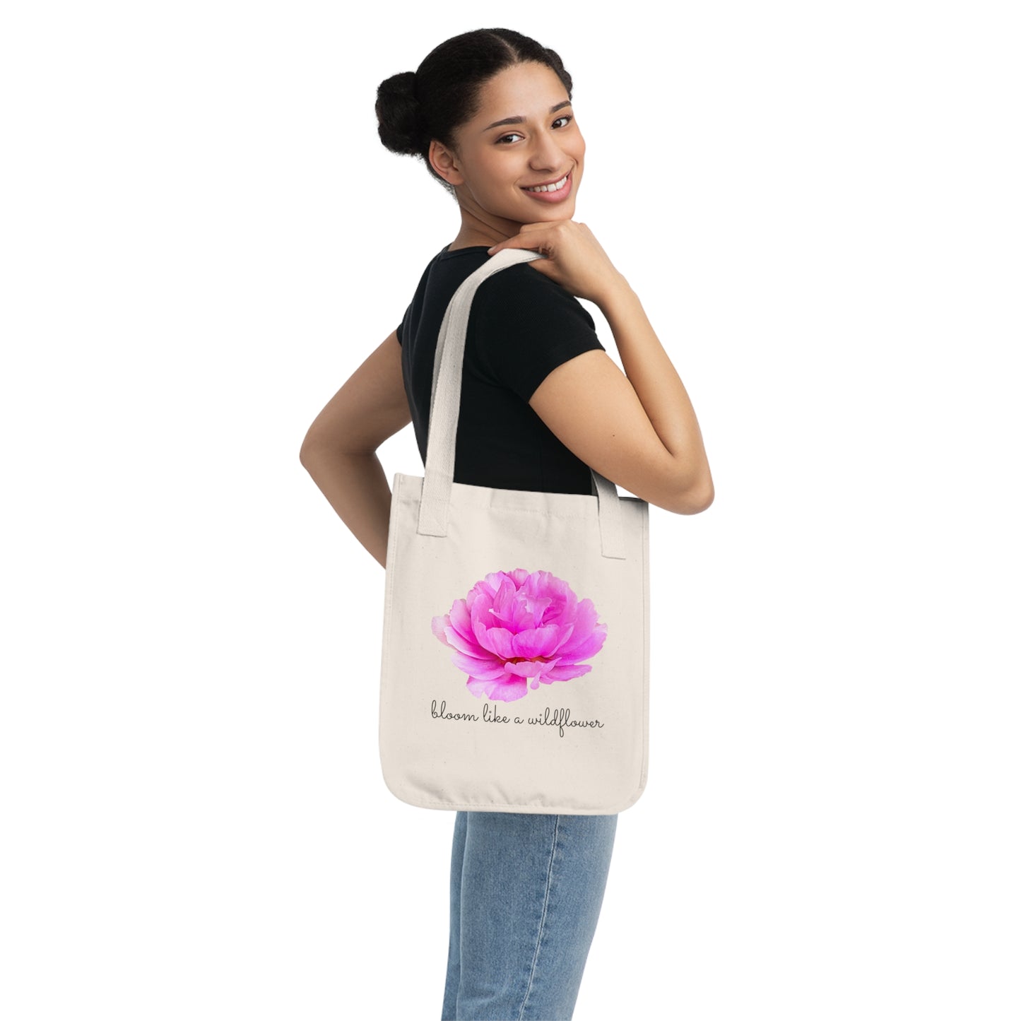 Organic Canvas Tote Bag | Wildflower Lovers