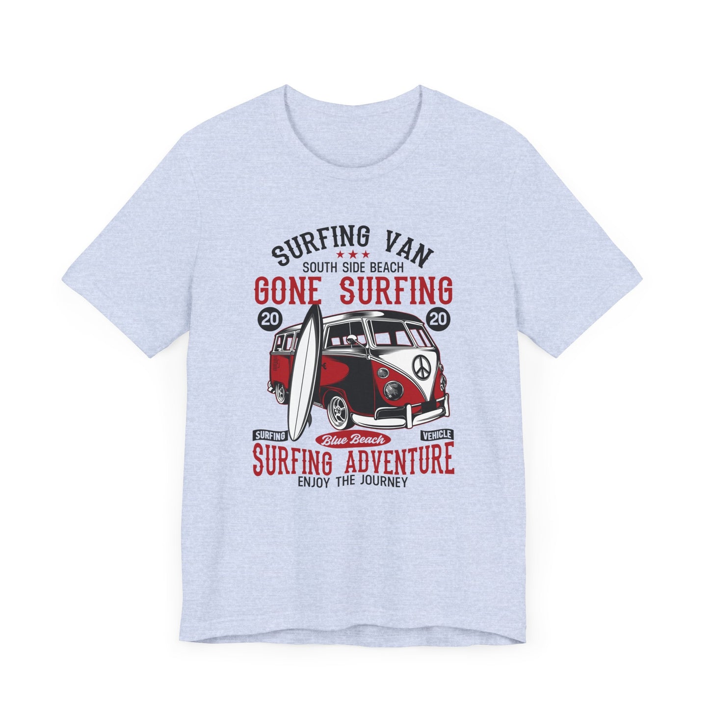 Surfing Van, Surfing Adventure - Unisex Jersey Short Sleeve Tee