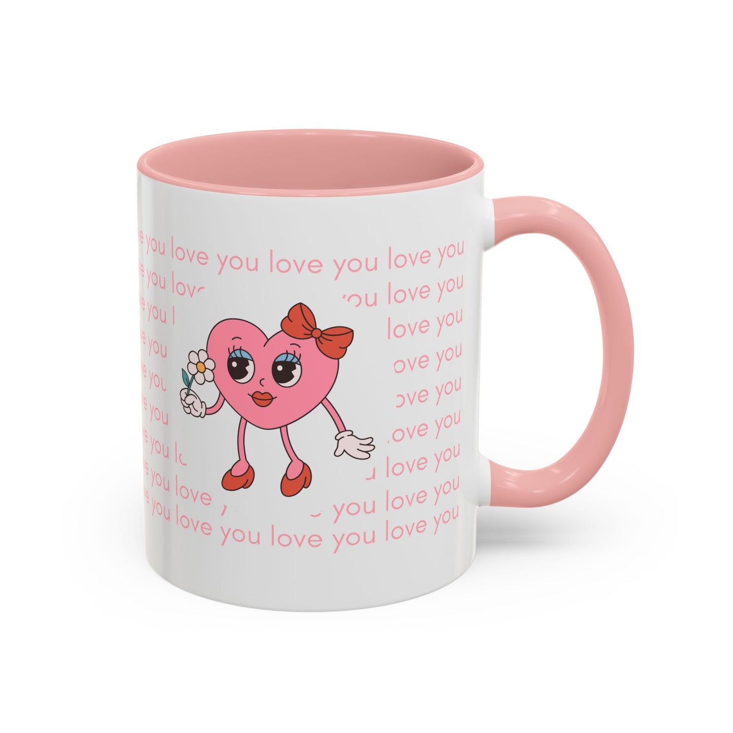 Valentine's, Love You - Accent Coffee Mug (11, 15oz) - 11471