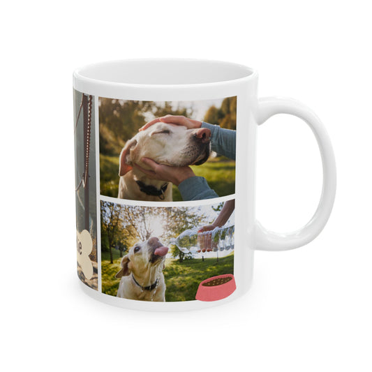 Personalized Pet Lover Mug, Dog Owner Gift, Custom Photo Cup, Cute Ceramic Drinkware, Unique Pet Memory - 14161