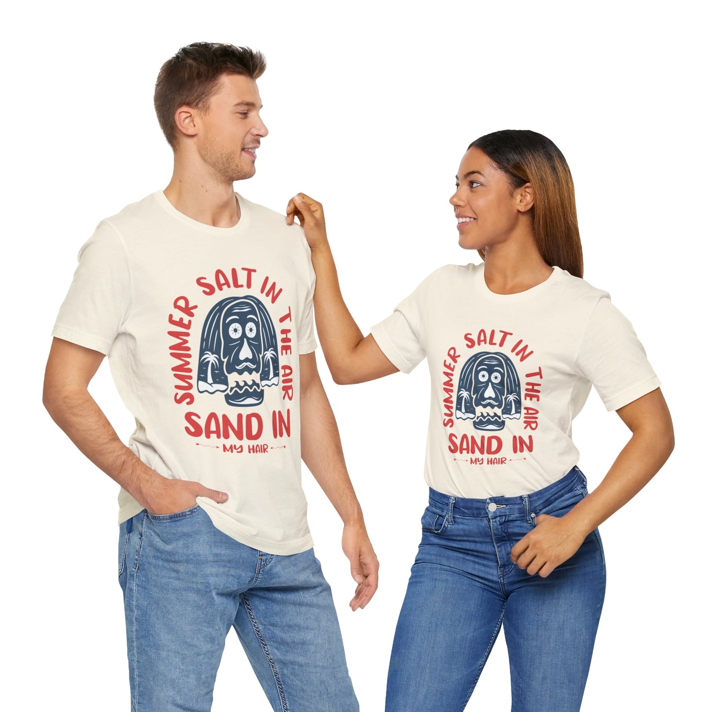 Salt In The Air, Sand In My Hair - Unisex Jersey Short Sleeve Tee