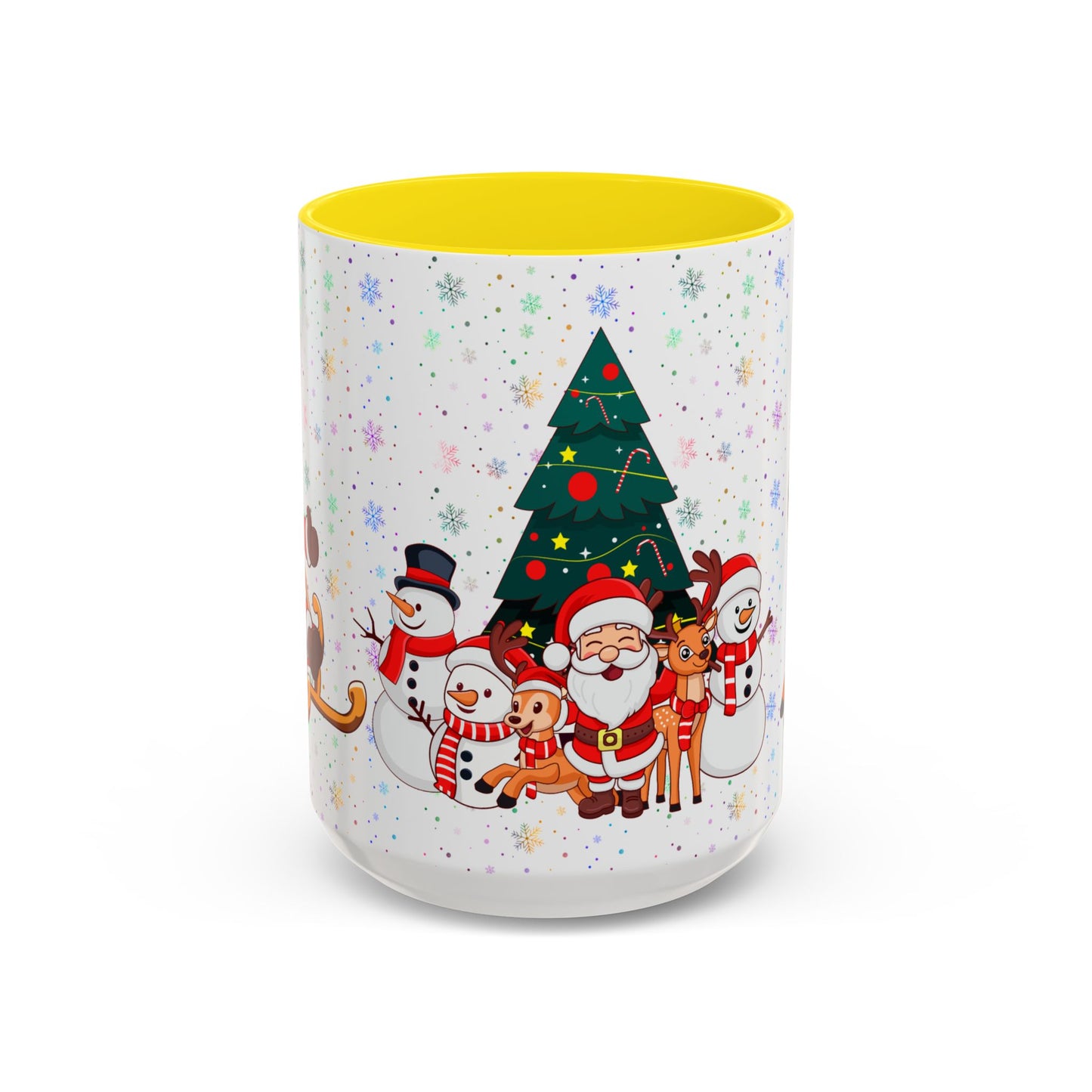 Christmas Party,  Santa,  Snowman, & Reindeer -  Accent Coffee Mug (11, 15oz) - 10428