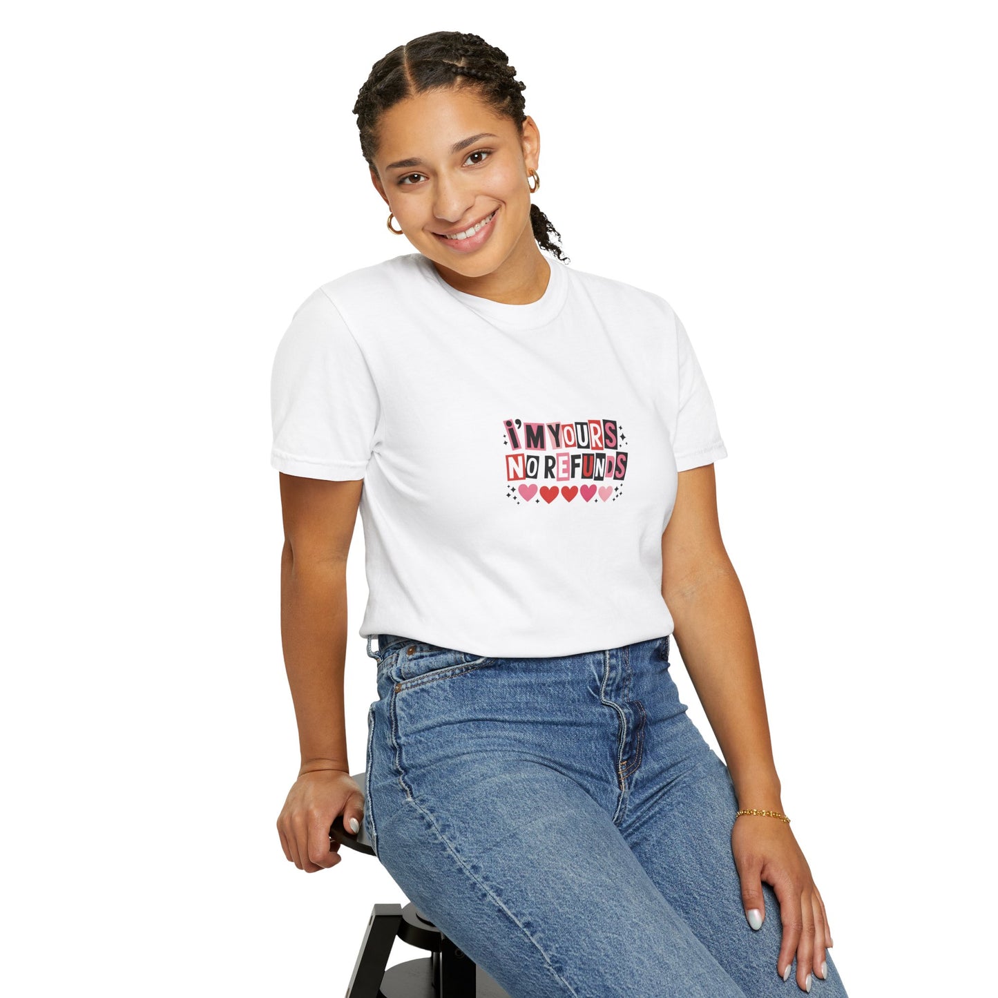 Valentine “I’m Yours, No Refunds” Graphic T-Shirt - 14732