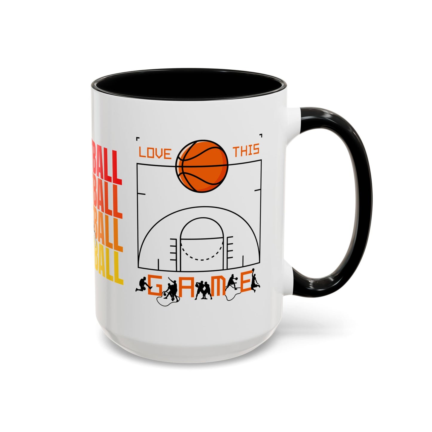 Basketball - Accent Coffee Mug (11, 15oz) - 10715