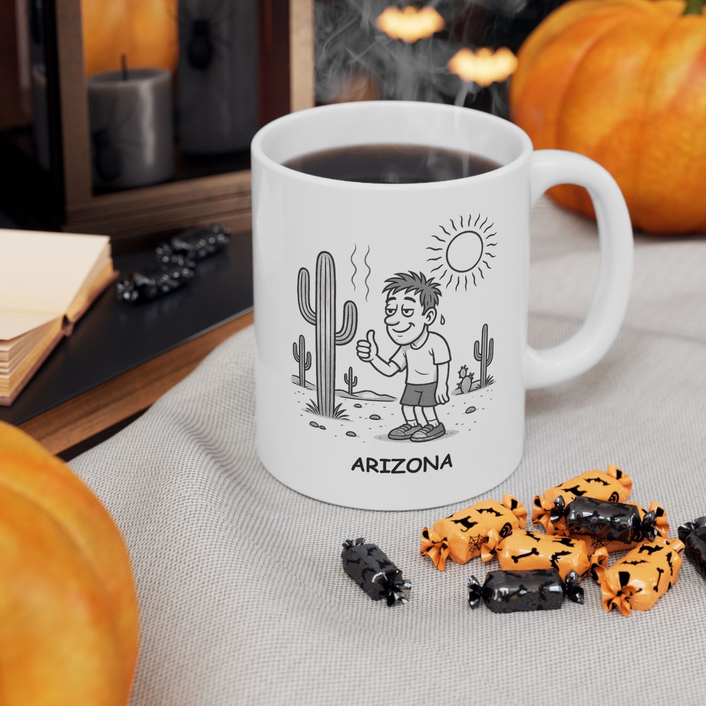 "In Arizona, 110 degrees is considered ‘nice weather.’" Ceramic Mug - 13124