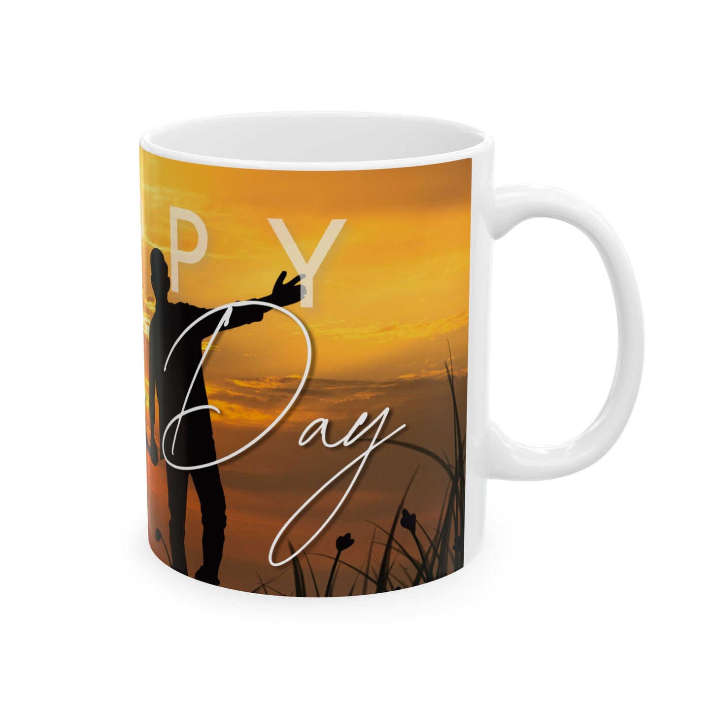 Happy Father's Day Ceramic Mug - Coffee Cup for Dad, Gift for Father's Day, Parent Appreciation - 14006