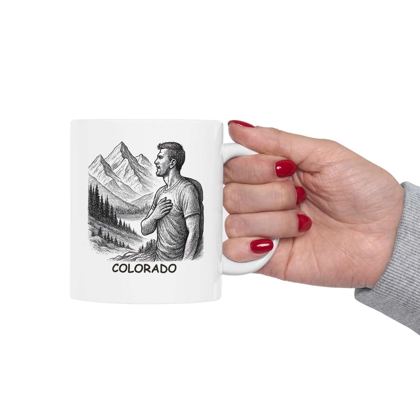 "Colorado: Where the altitude makes your heart race, but the view makes you forget to breathe." Ceramic Mug - 13501