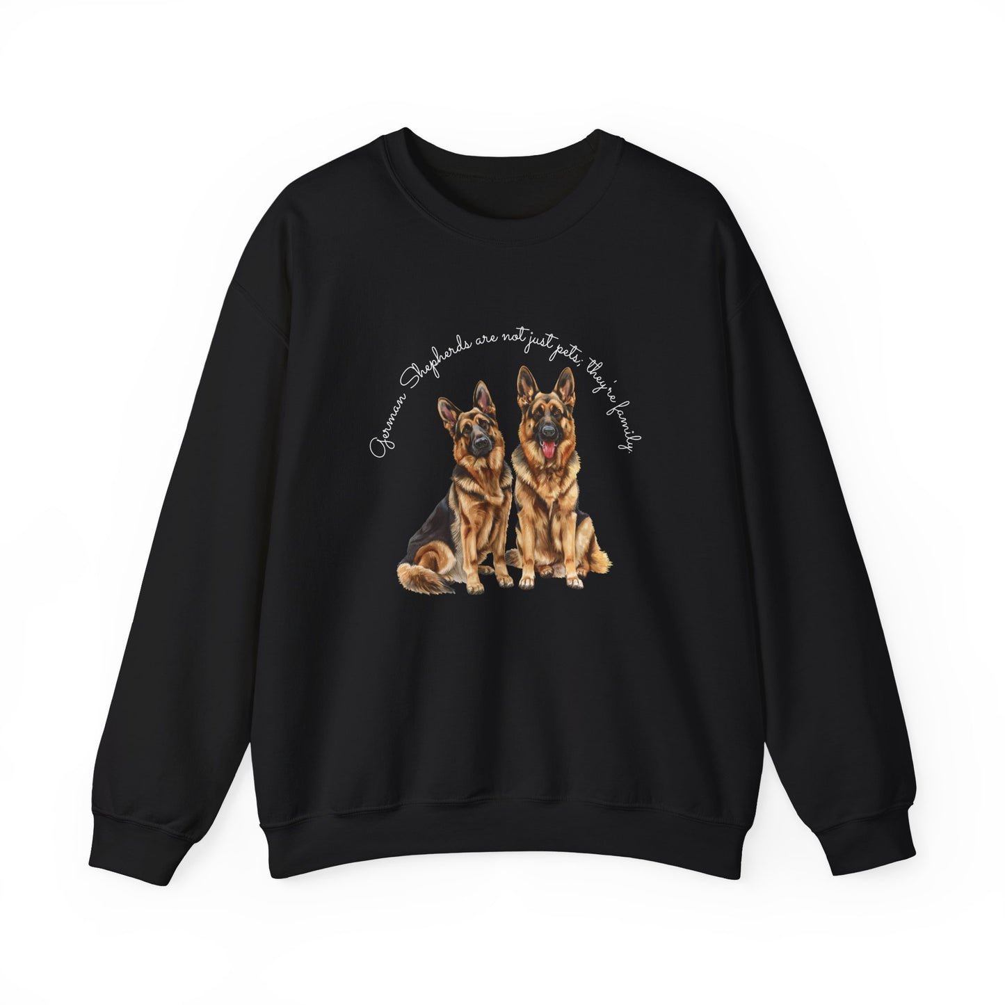 German Shepherds are not just pets; they're family - Unisex Heavy Blend™ Crewneck Sweatshirt