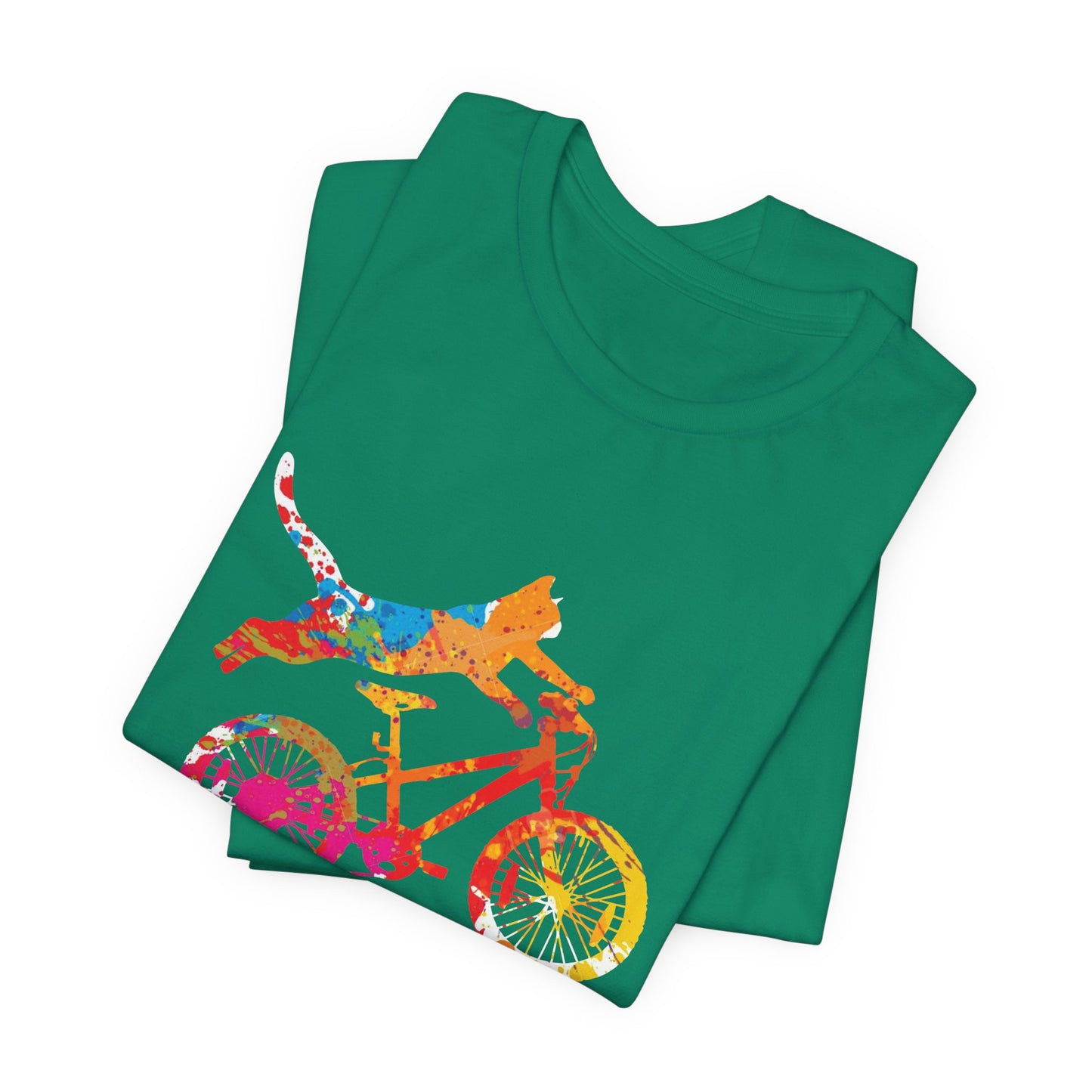 Bicycle:  Purrfect Ride - Unisex Jersey Short Sleeve Tee