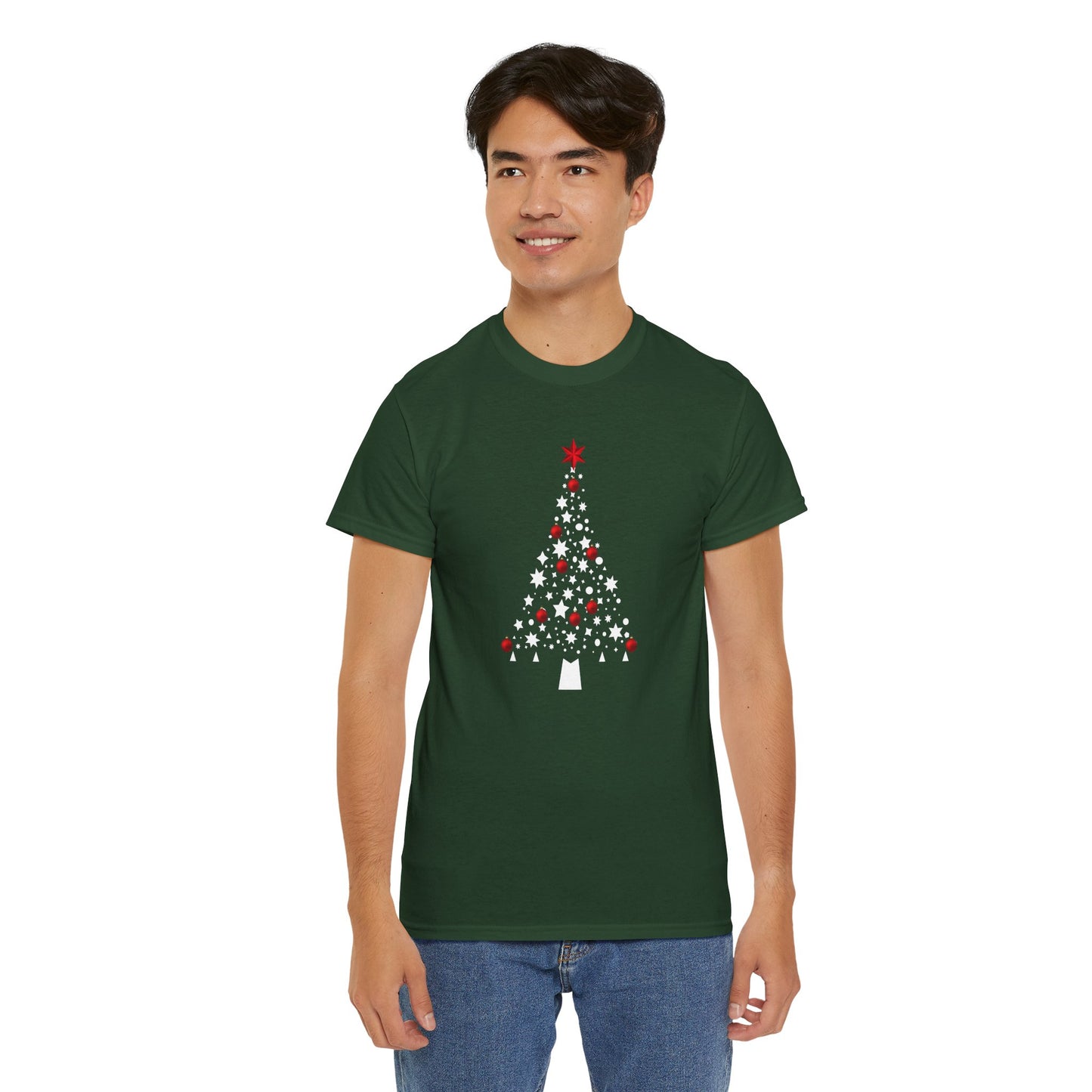 Christmas Tree - Unisex Heavy Cotton Tee