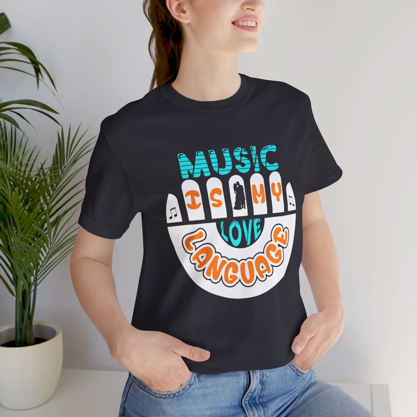 Music Is My Language - Unisex Jersey Short Sleeve Tee