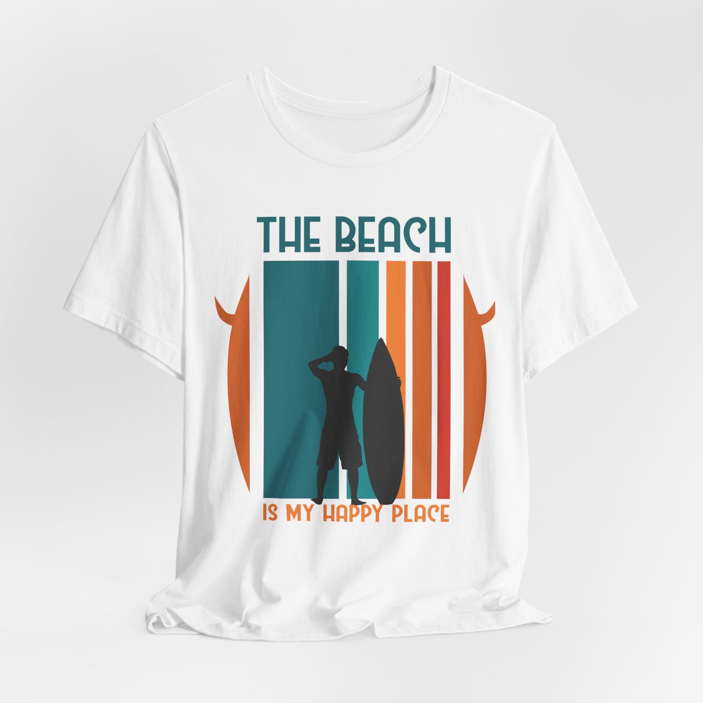 The Beach Is My Happy Place - Unisex Jersey Short Sleeve Tee - 13131