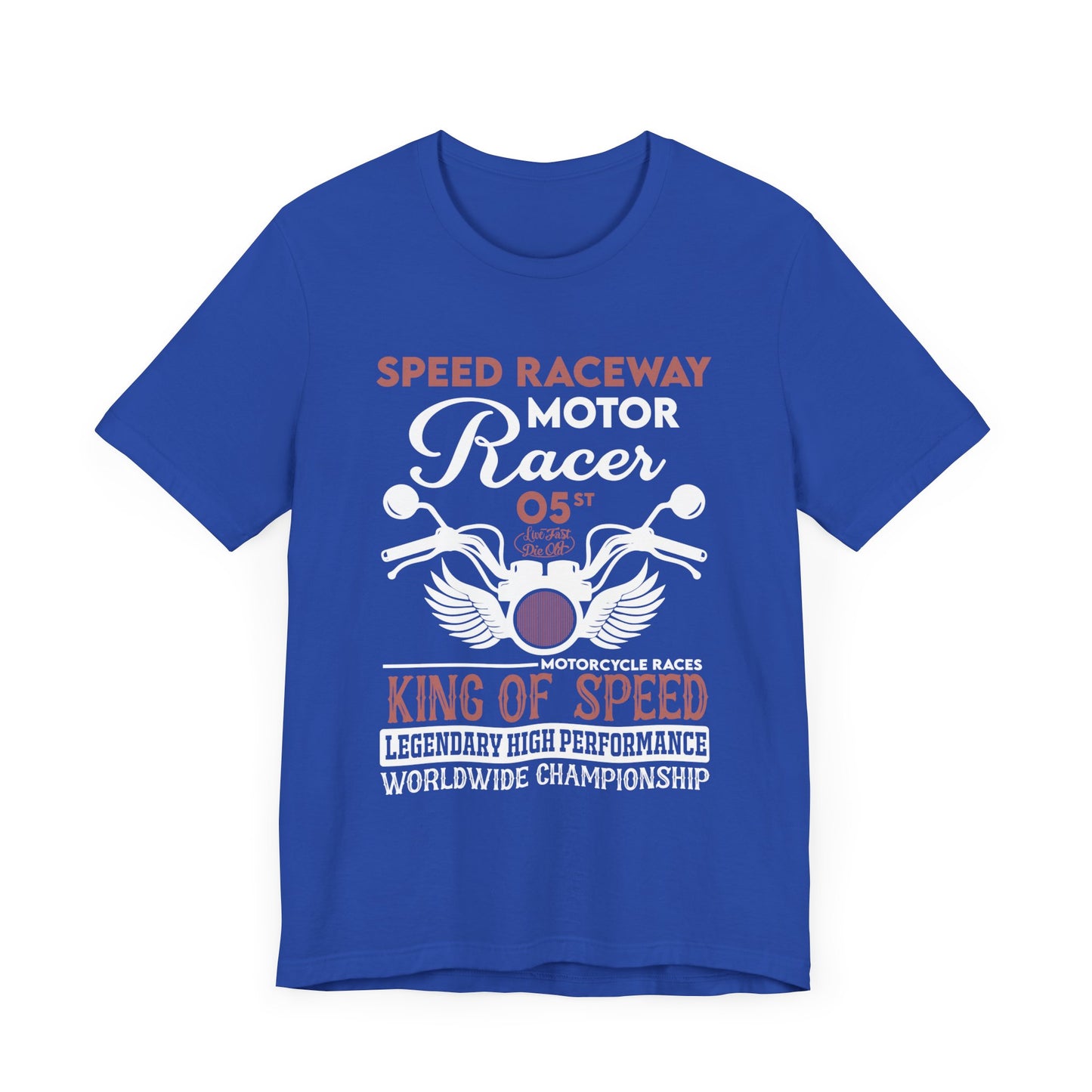 Speed Raceway, Motorcycle Races King of Speed - Unisex Jersey Short Sleeve Tee