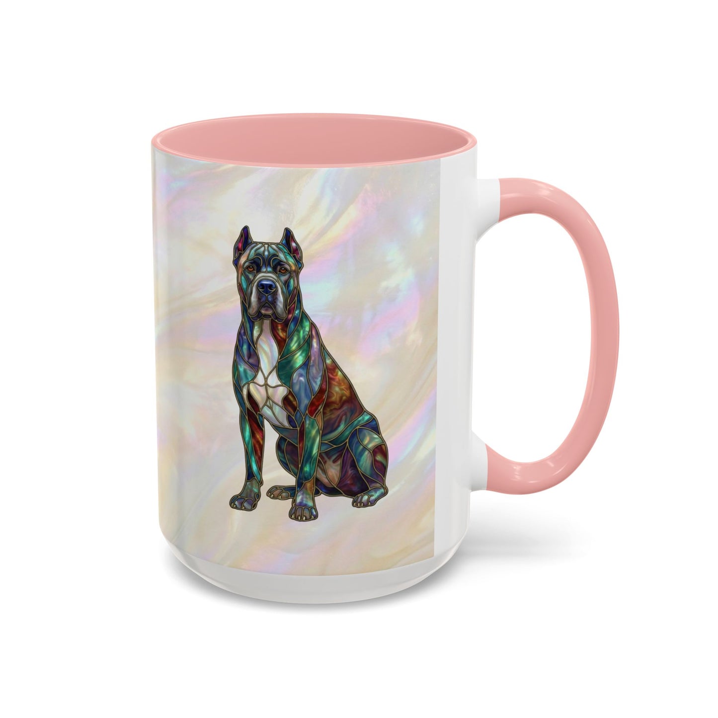 Cane Corso Accent Mug — Stained Glass Design (11/15 oz) - 14623