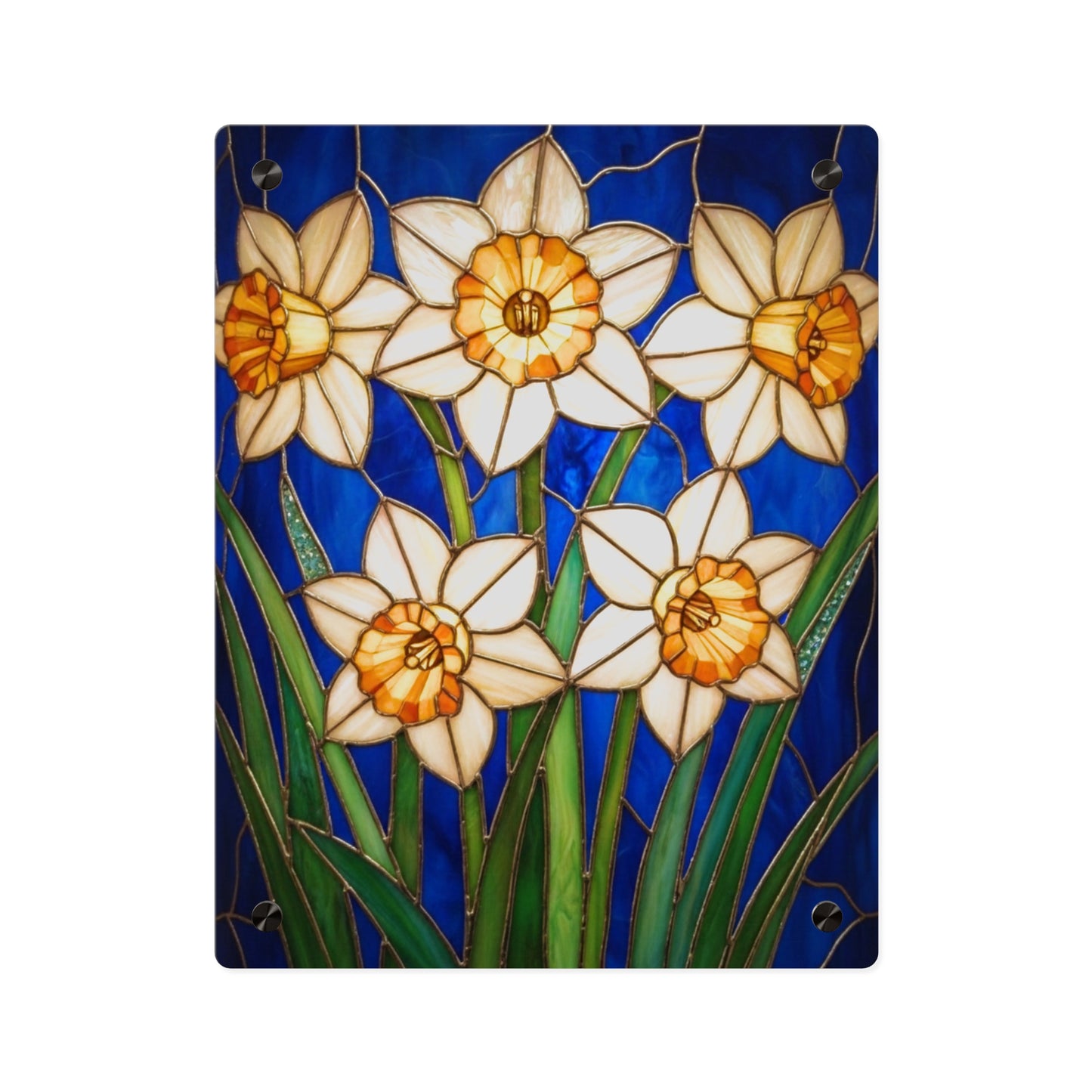 Daffodil Floral Acrylic Wall Art Panel - 14601
