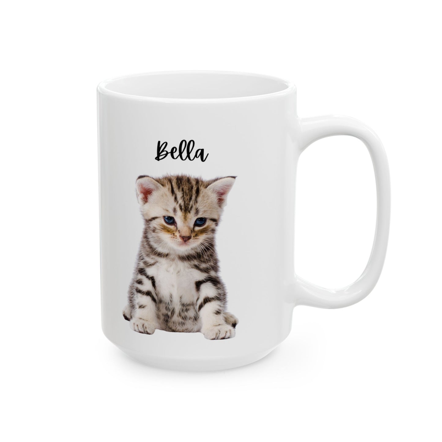 Cute Pet Ceramic Mug for Animal Lovers, Cat/ Dog Coffee Cup, Personalized Gift for Birthdays, Holidays, Home Decor - 14192