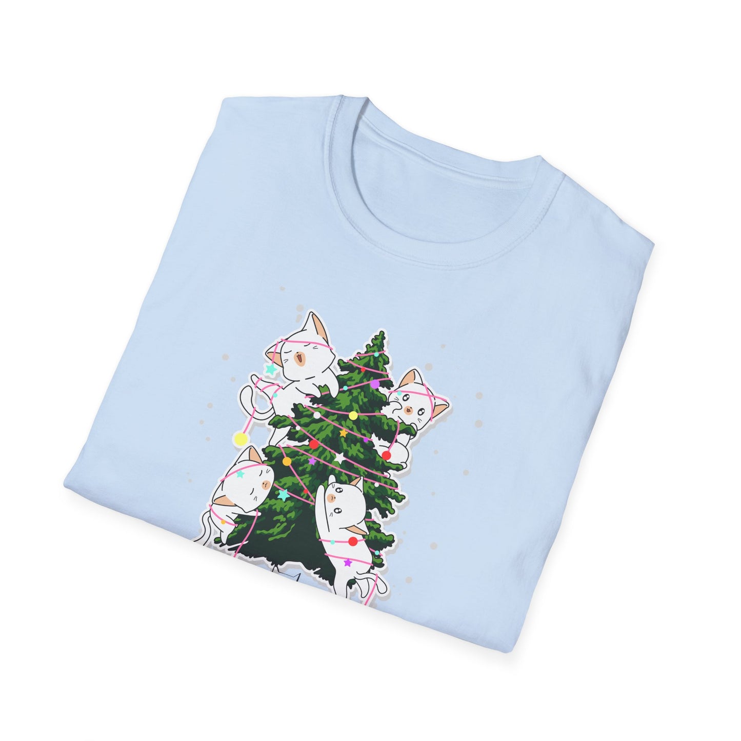 Meowy Christmas - Unisex Softstyle T-Shirt - 10078