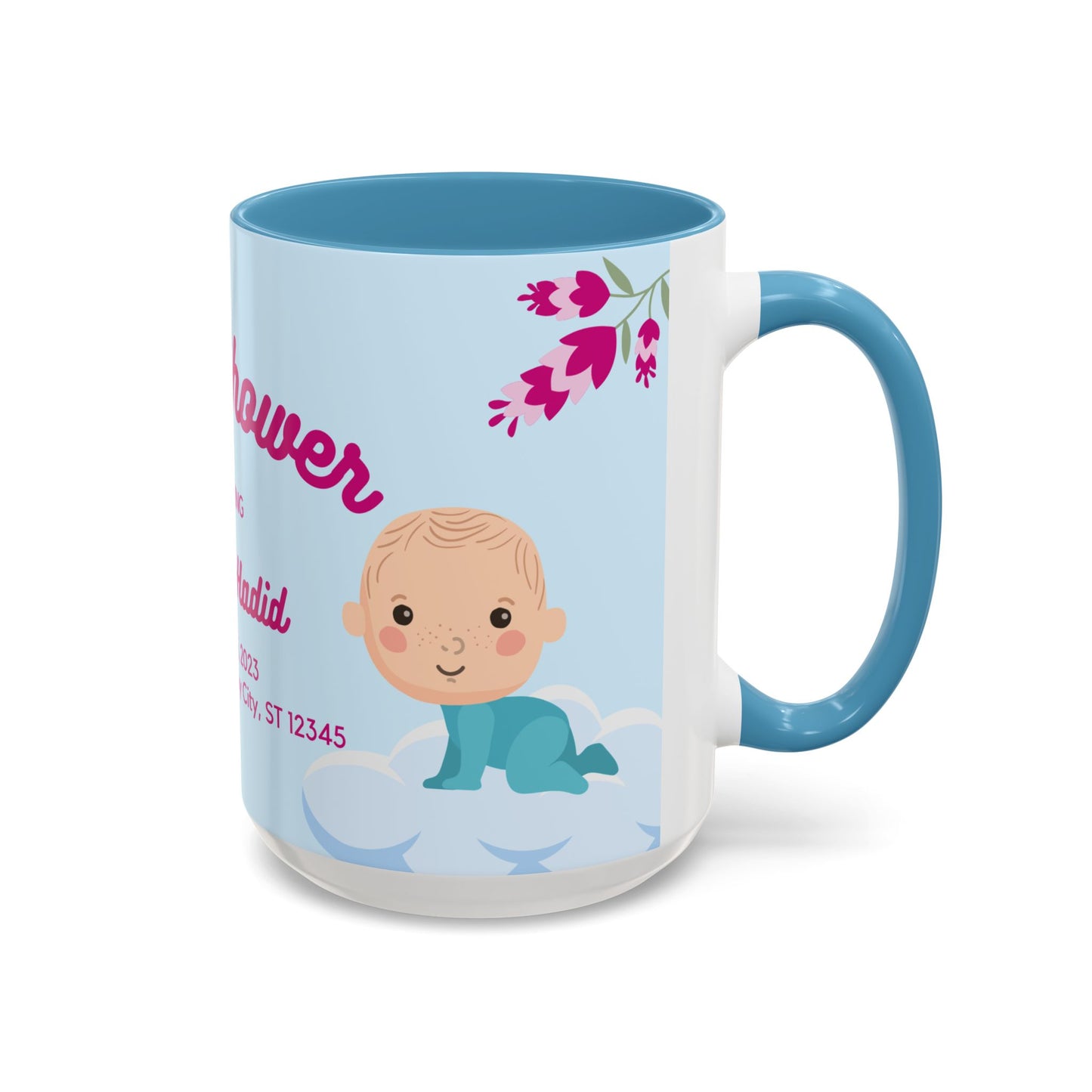 Baby Shower, Detail Customizable - Accent Coffee Mug (11, 15oz) - 11075