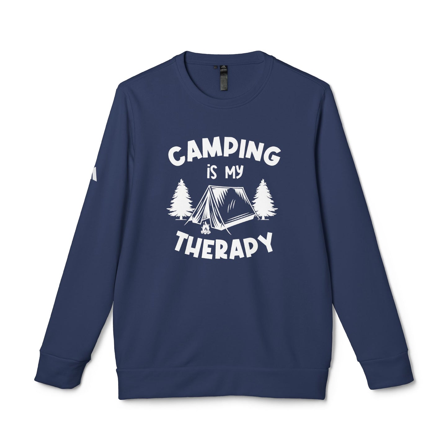 Camping Is My Therapy - adidas Unisex Fleece Crewneck Sweatshirt - 12225