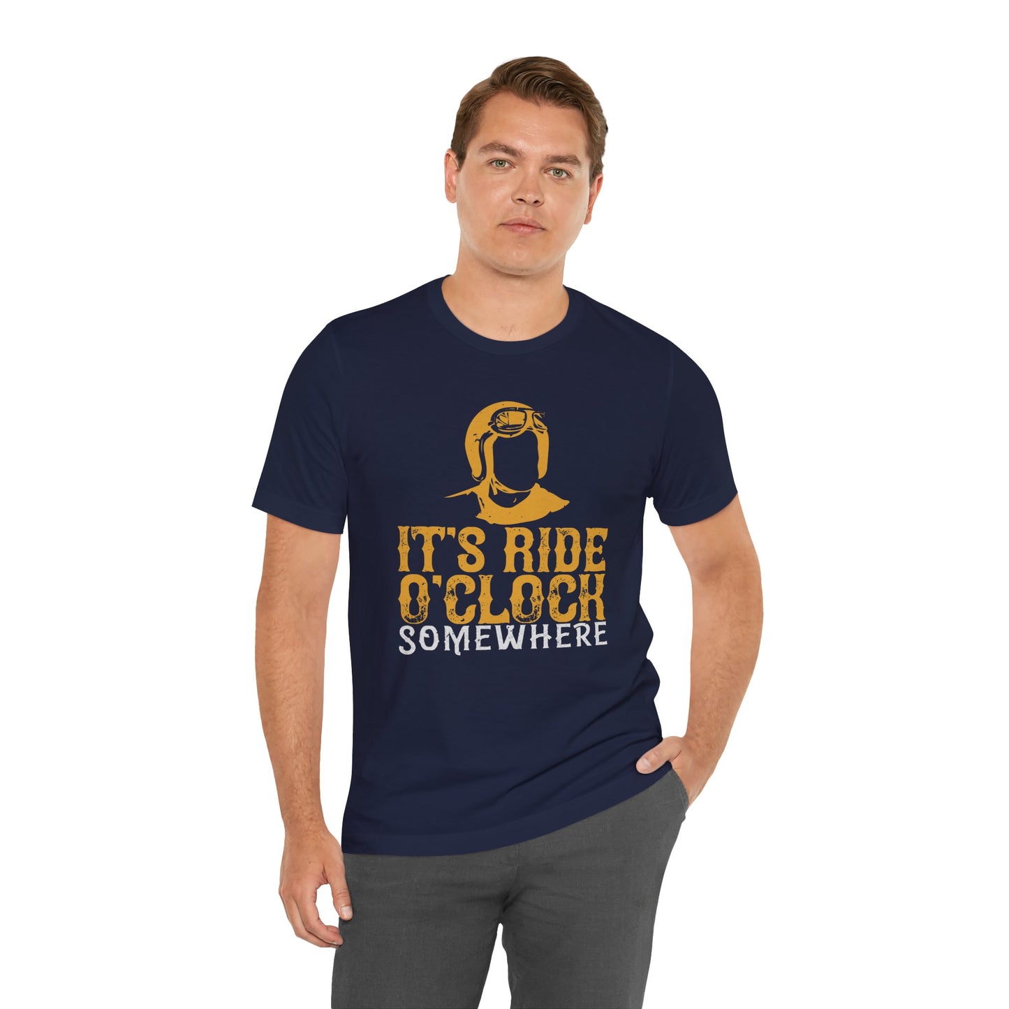 It’s Ride O’Clock Somewhere - Unisex Jersey Short Sleeve Tee - 13755